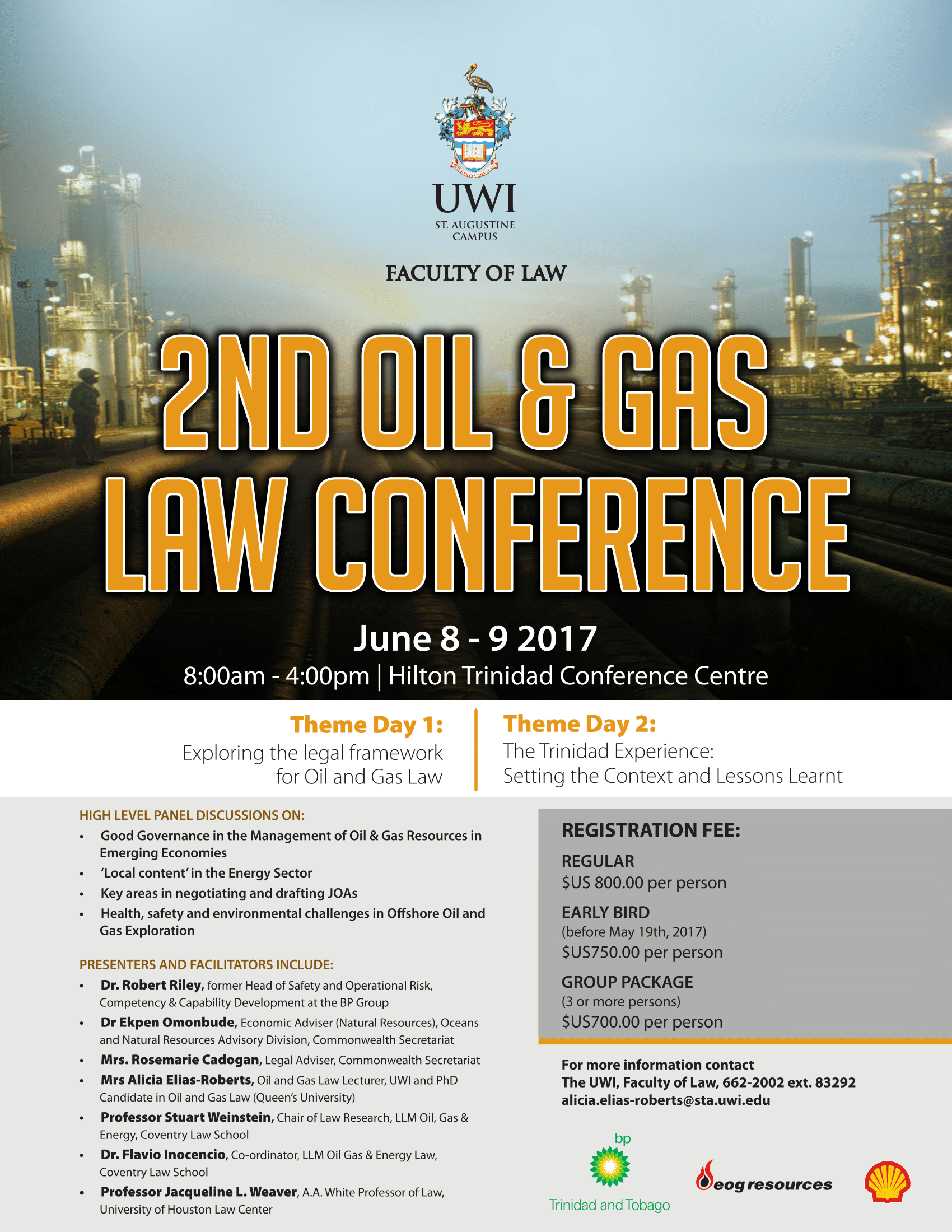 2nd Oil & Gas Law Conference Flyer